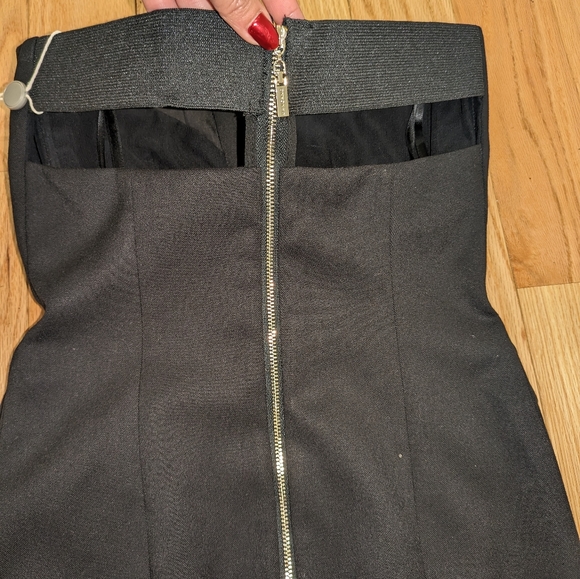 11. NWT MANGANO MADE IN ITALY STRAPLESS DRESS WITH BOLERO - Picture 4 of 13